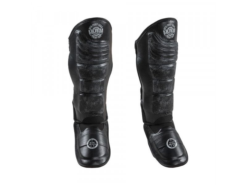 Joya Kickboxing Shinguard 'Black FALCON' Leather